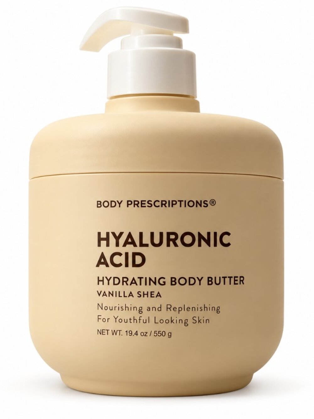 Body Prescriptions Hyaluronic Acid Hydrating Body Butter, Vanilla Shea, 19.4 oz